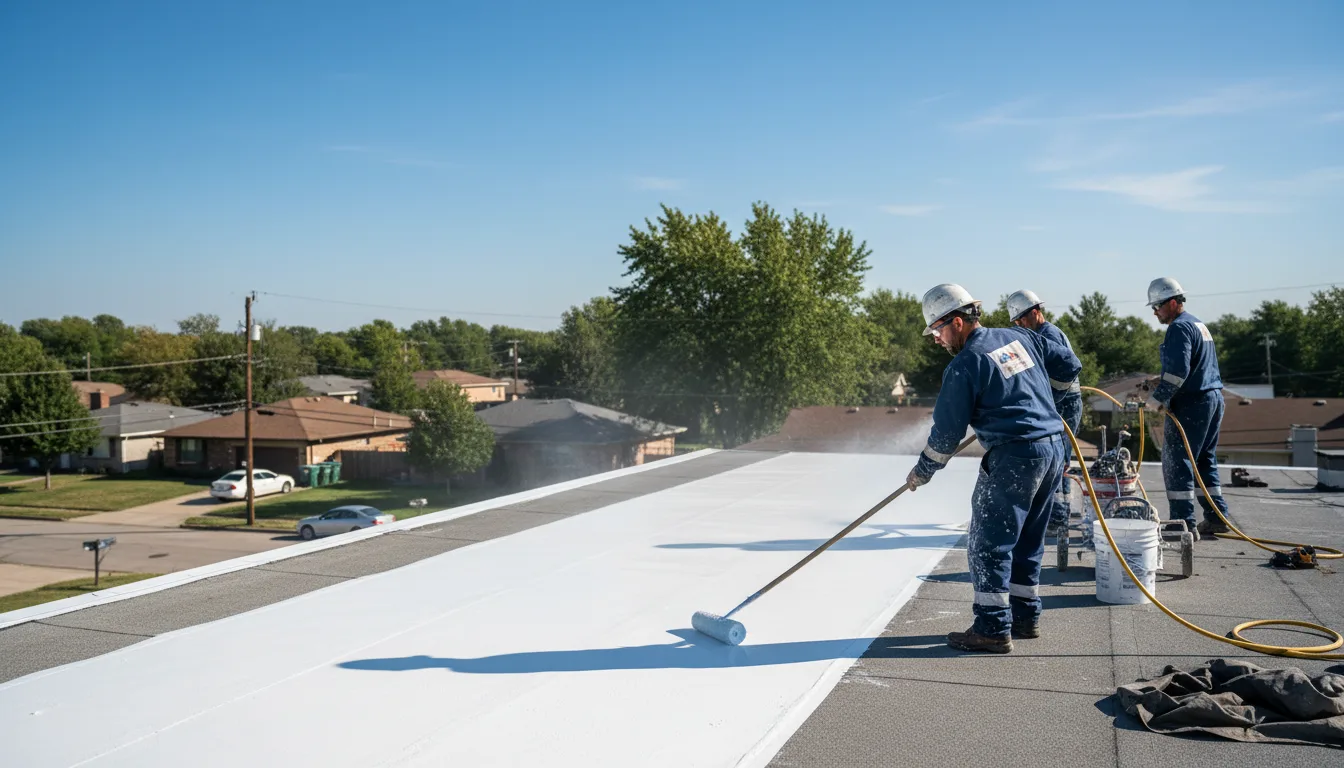 Commercial roof coating in Cumming, IA near me